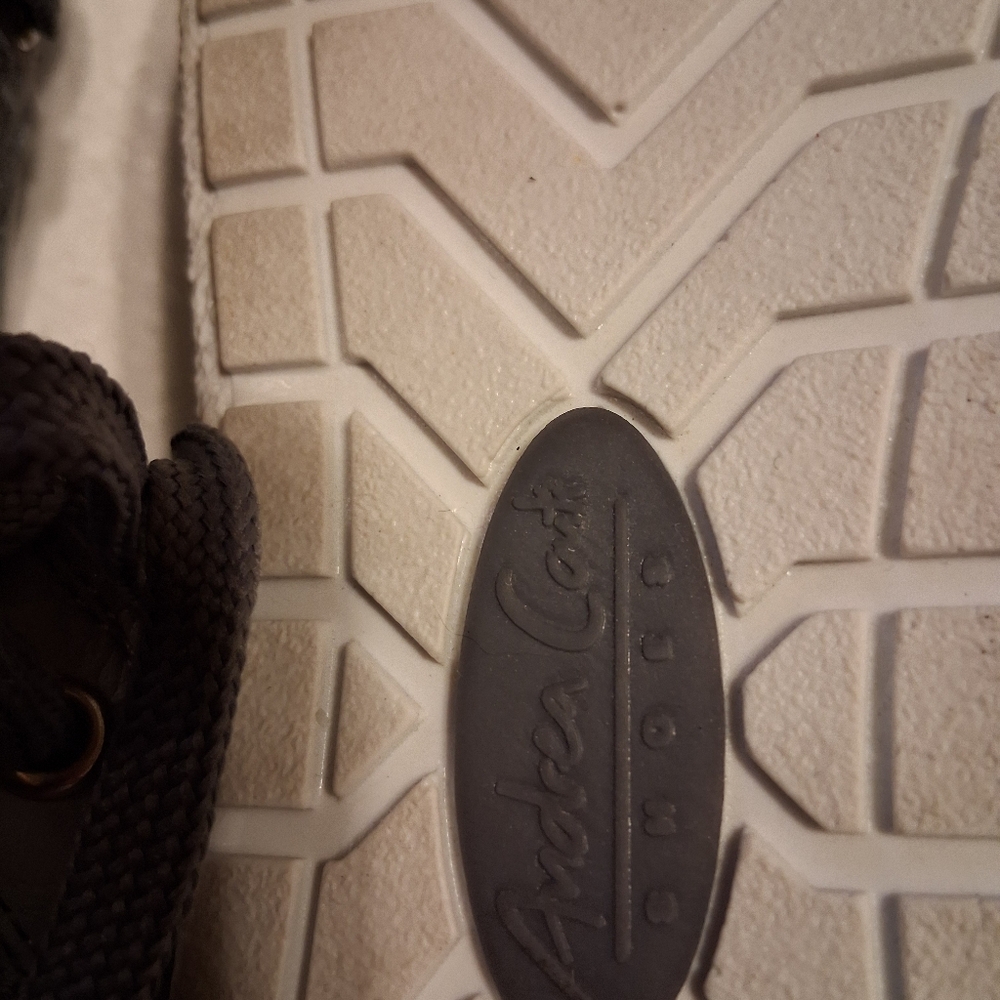 Andrea Conti Gray Sneakers, Laceup, Gray And White Shoes Sz 39, U.s. Size 8.5 - Picture 5 of 7